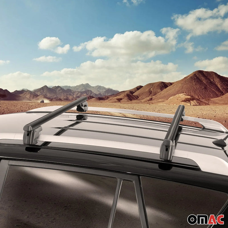 1998-2007 Toyota Land Cruiser Roof Rack Cross Bars Black