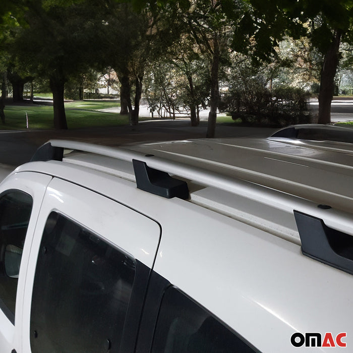 Roof Racks Side Rails Alu for VW Amarok 2010-2020 Gray 2 Pcs