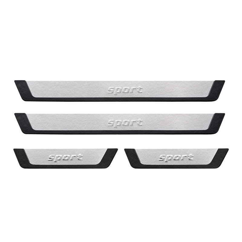 2018-2022 Ford EcoSport Door Sill Scuff Plate Scratch Protector Sport Brushed Steel 4Pcs