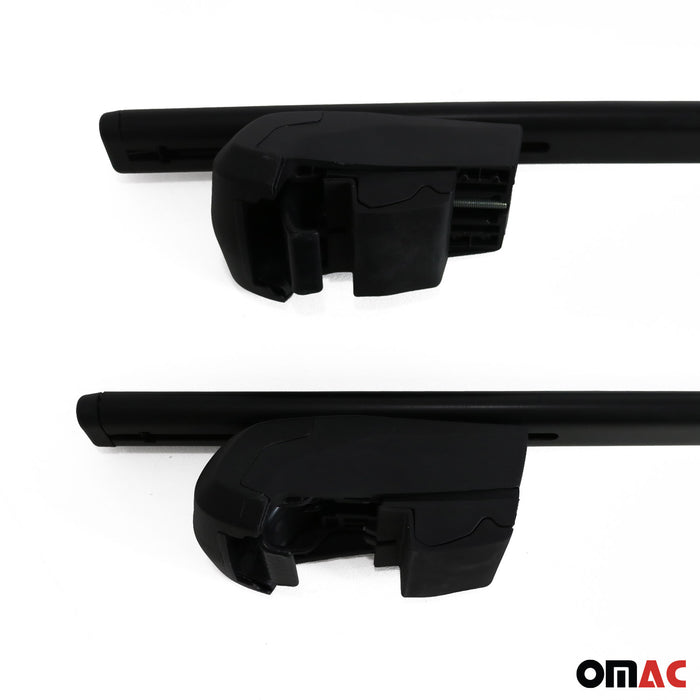 Roof Racks Luggage Carrier Cross Bars Iron for GMC Yukon XL 2021-2024 Black 2Pcs