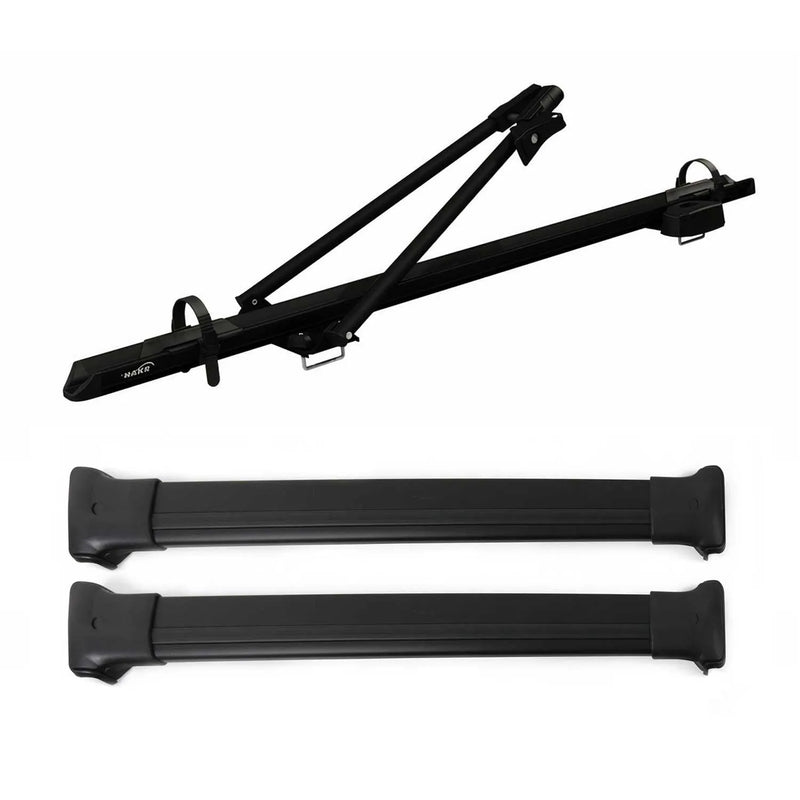 2013-2018 Toyota RAV4 Bike Rack Carrier Roof Racks Set Black 3Pcs