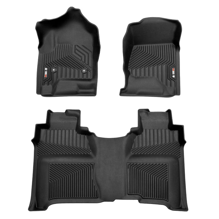 OMAC Premium Floor Mats Liner for GMC Sierra 1500 Silverado Double Cab 2014-18