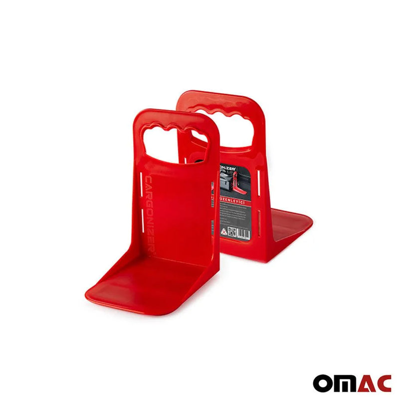 Red Trunk Organizer Stopper Stand 3 Pcs. - OMAC USA