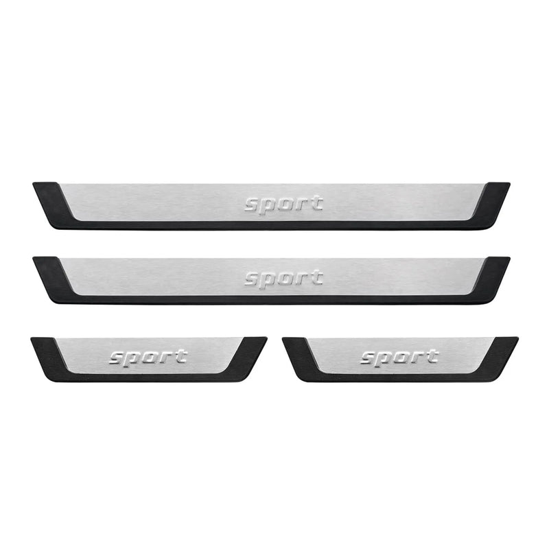 2017-2022 Nissan Rogue Sport Door Sill Scuff Plate Scratch Protector Sport Brushed Steel 4Pcs