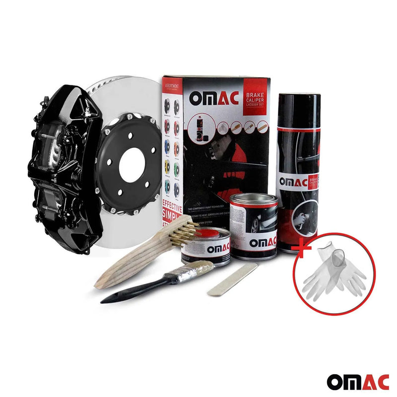 OMAC Brake Caliper Epoxy Based Car Paint Kit New York Black Glossy High-Temp