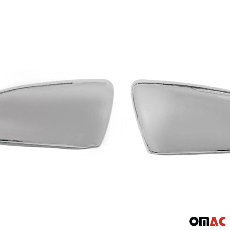 2014-2018 Kia Forte Side Mirror Cover Caps Steel Silver 2 Pcs