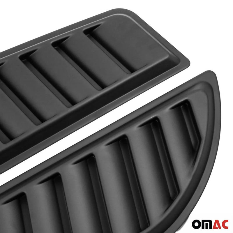 2015-2018 Audi Q3 Hood Scoop Vent Air Flow Intake Black 2 Pcs