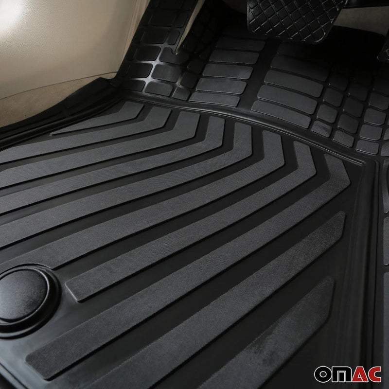 2023-2024 Jeep Grand Wagoneer L OMAC Floor Mats Liner Black TPE All-Weather