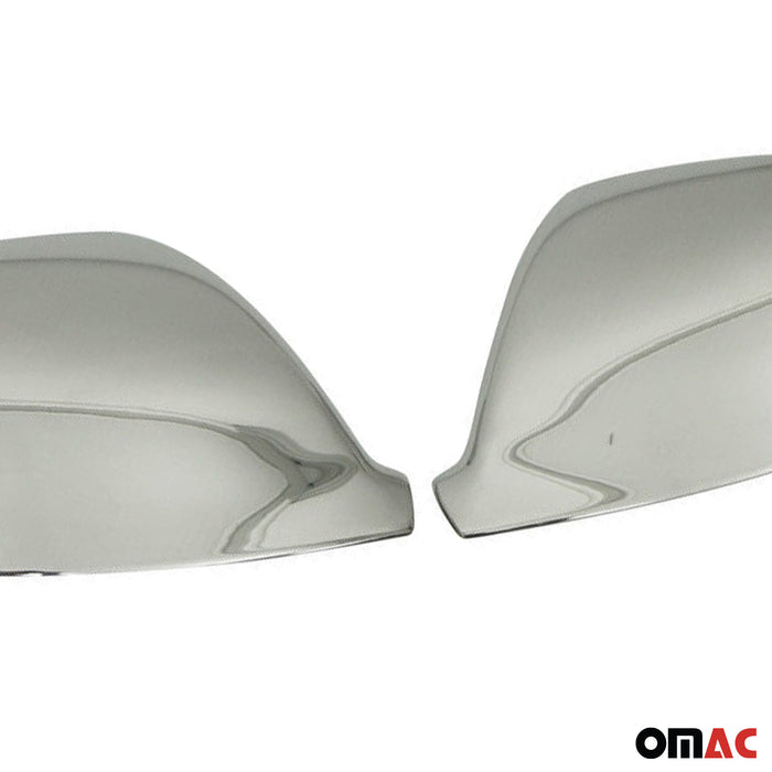 Side Mirror Cover Caps Fits VW T6 Transporter 2015-2021 Steel Silver 2 Pcs