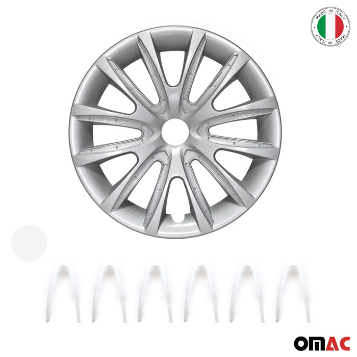 16" Wheel Covers Hubcaps for Ford F-Series Grey White Gloss