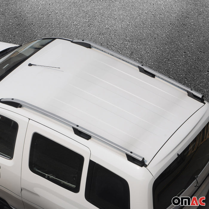 Roof Racks Side Rails Alu for VW Amarok 2010-2020 Gray 2 Pcs