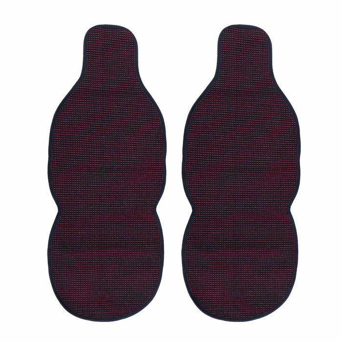 Antiperspirant Front Seat Cover Pads for RAM Black Red 2 Pcs