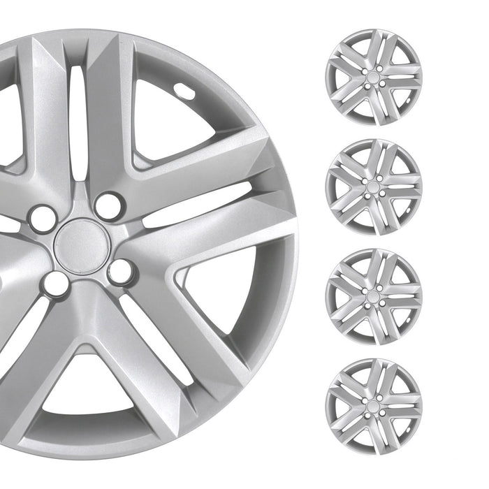 4x 16" Wheel Covers Hubcaps for Nissan Silver Gray