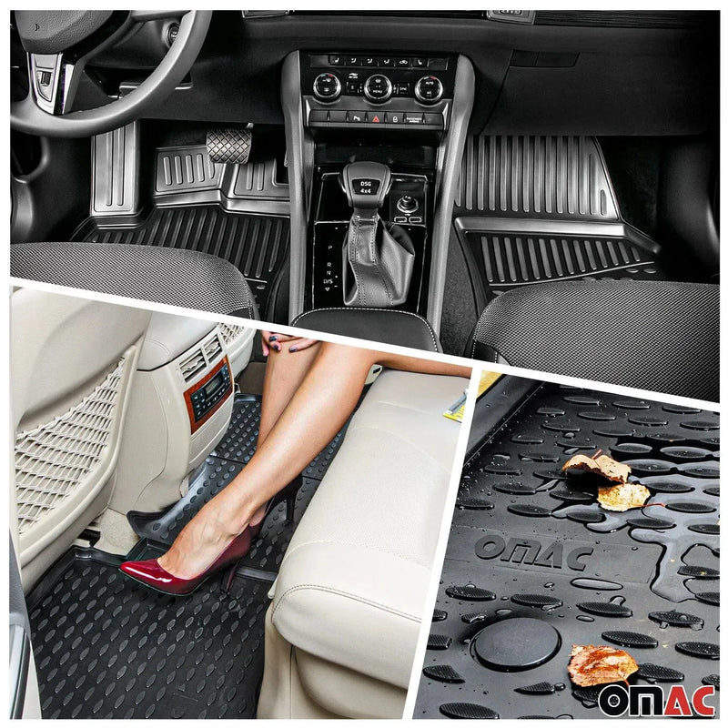 Custom Floor Mats & Cargo Liners for Kia Optima 2011-2015 Black 5 Pcs - OMAC USA