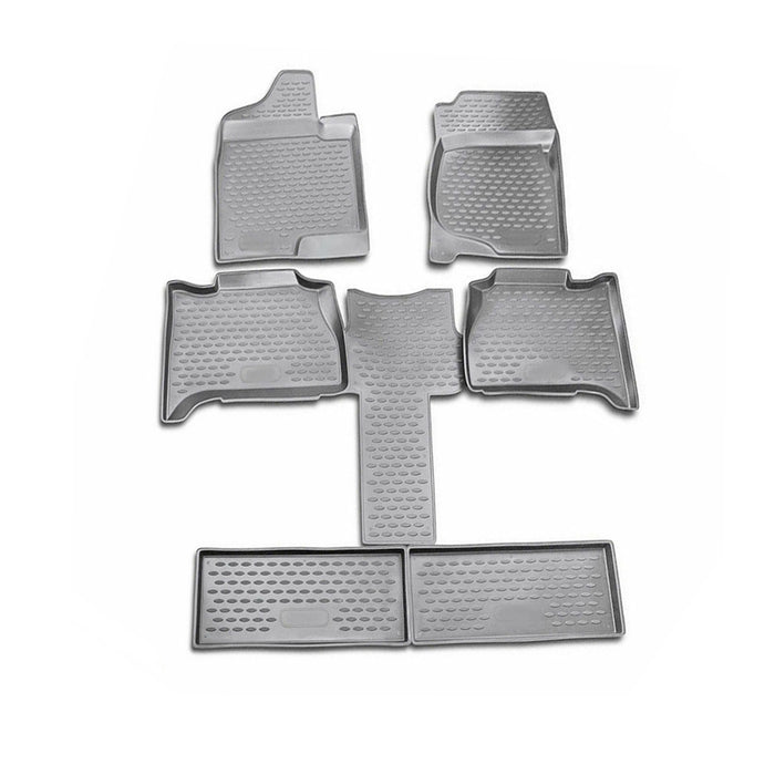 OMAC Floor Mats Liner for GMC Yukon 2006-2014 Gray TPE All-Weather 6 Pcs