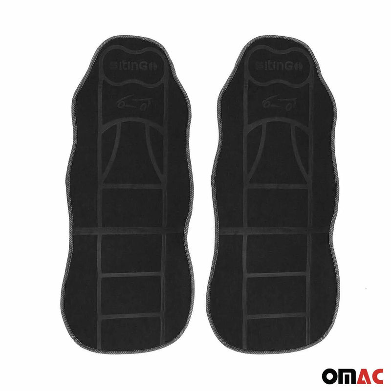 Chrysler Car Seat Protector Cushion Cover Mat Pad Black Black 2 Pcs