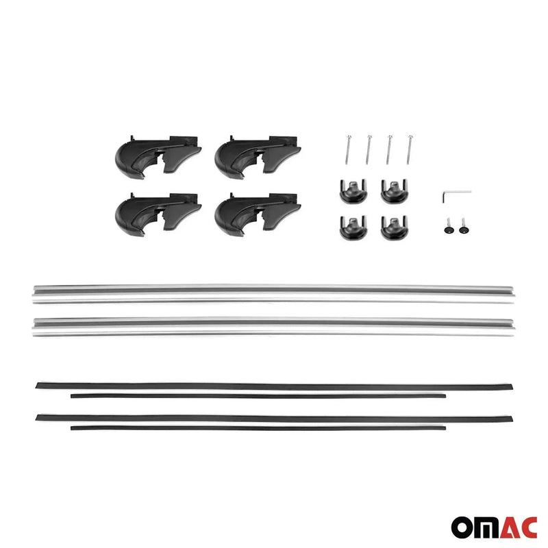 Lockable Roof Rack Cross Bars Luggage Carrier for Toyota Sequoia 2001-2007 Black - OMAC USA