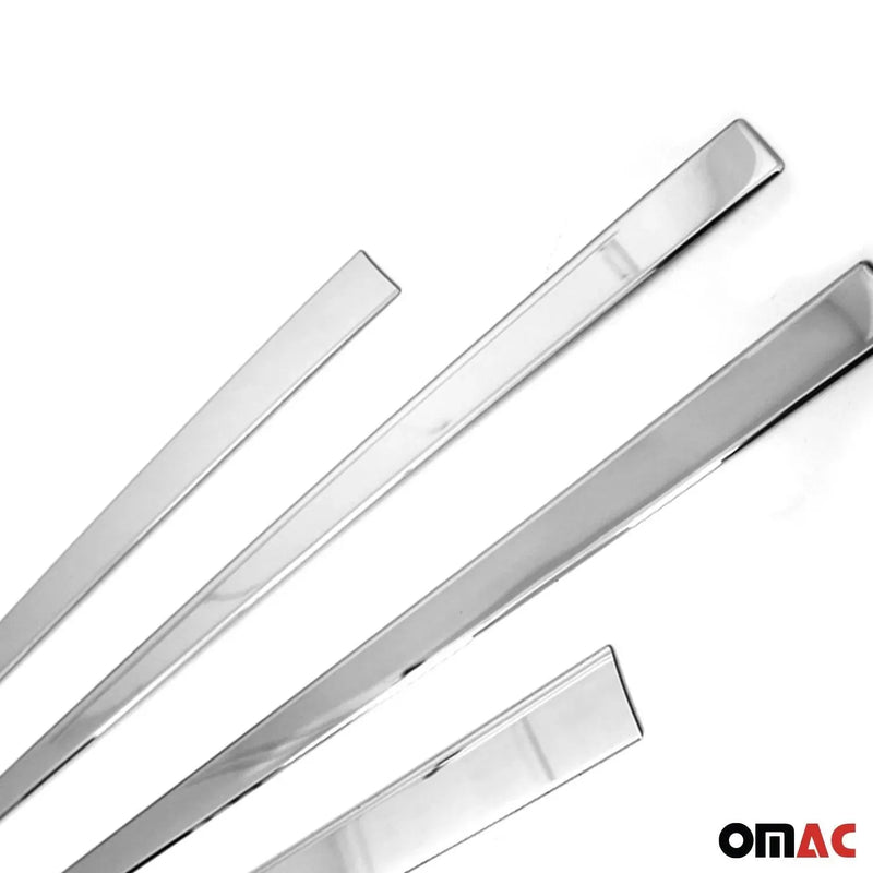 Window Molding Trim Streamer for VW Golf GTI MK7 2015-2021 Steel Silver 4 Pcs - OMAC USA