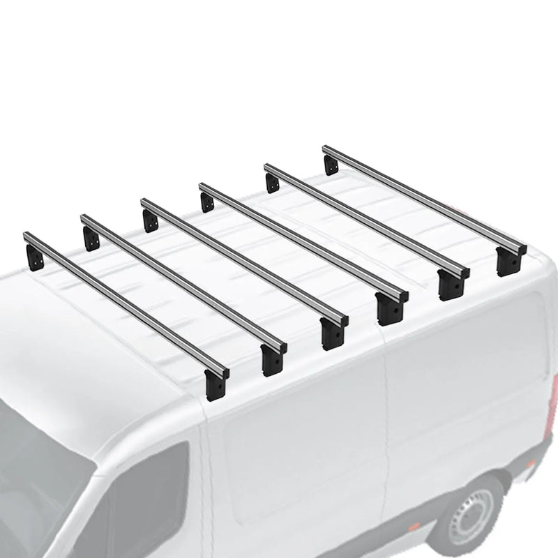 2006-2018 Mercedes Sprinter W906 Roof Racks Cross Bars Set Gray 6Pcs