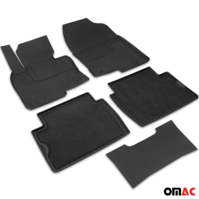 2017-2024 Mazda CX-5 Floor Mats Liners Full Set All Weather Black