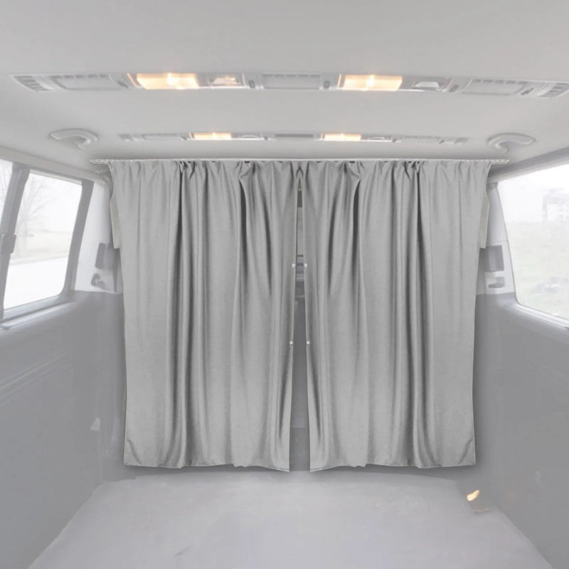 Ford Transit Cabin Divider Curtain Privacy Curtains Gray 2 Curtains