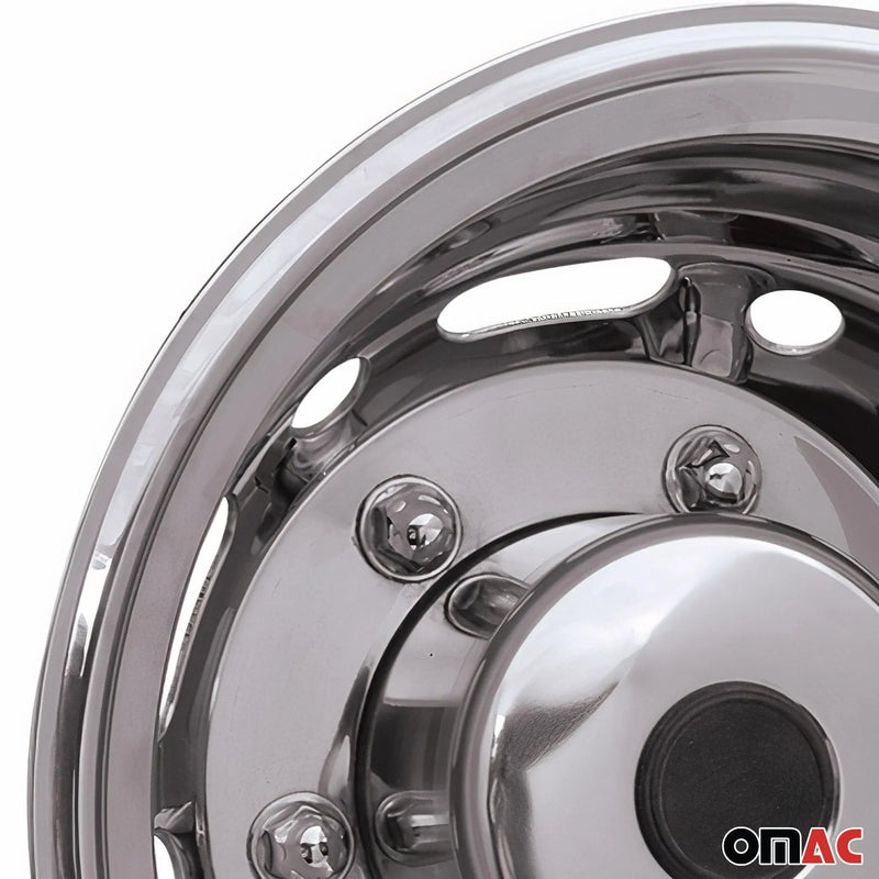 Ford Transit Connect Wheel Simulator Hubcaps Rear Chrome Silver Steel