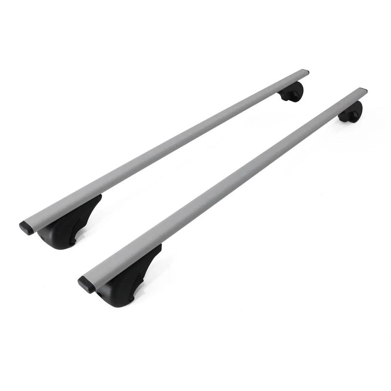 54" Roof Racks Cross Bars Top Luggage Carrier Durable Lockable Iron Silver 2Pcs