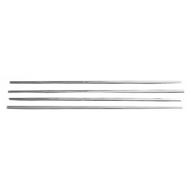 2003-2008 Toyota Corolla Window Molding Trim Streamer Steel Silver 4 Pcs