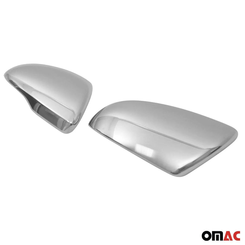 Side Mirror Cover Caps Fits Kia Optima 2016-2020 Steel Silver 2 Pcs - OMAC USA