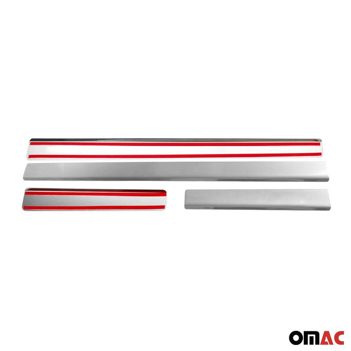 Door Sill Scuff Plate Scratch Protector for Alfa Romeo 147 2002-2007 Steel 4x