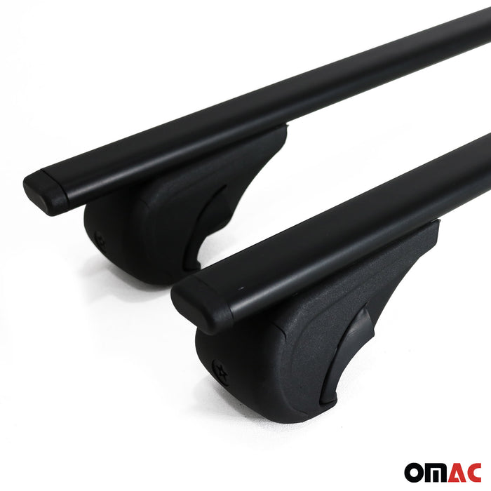 Roof Racks Cross Bars Carrier Durable for Mitsubishi L200 2015-2022 Black 2Pcs