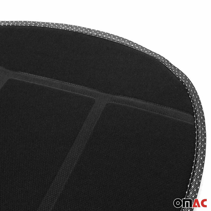 Car Seat Protector Cushion Cover Mat Pad Black for Toyota Black 2 Pcs