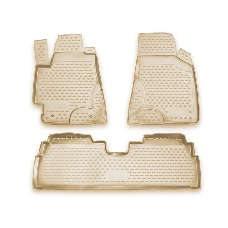 2001-2007 Toyota Highlander Floor Mats Liners Full Set All Weather Beige