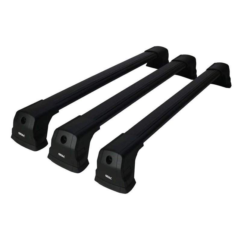 2015-2018 Chevrolet City Express Roof Rack Cross Bars 3Pcs Black