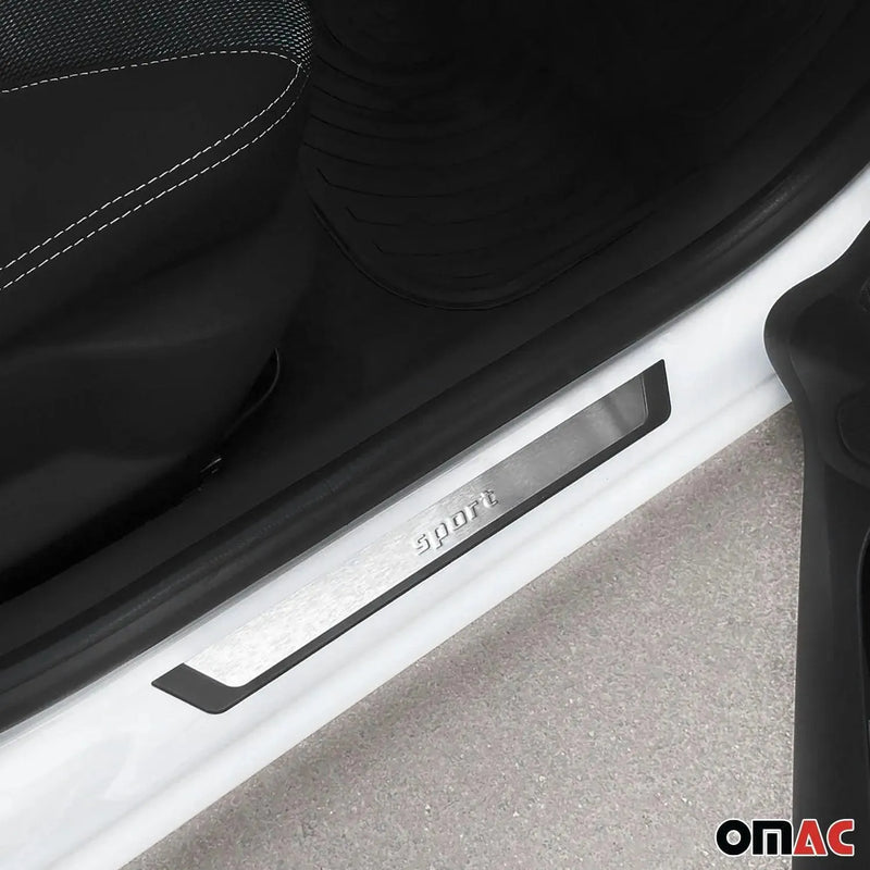 Door Sill Scuff Plate Scratch Protector for Buick Encore 2013-2022 Sport Steel - OMAC USA