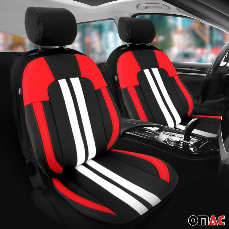 Genesis Front Car Seat Covers Protector Black White Breathable Cotton