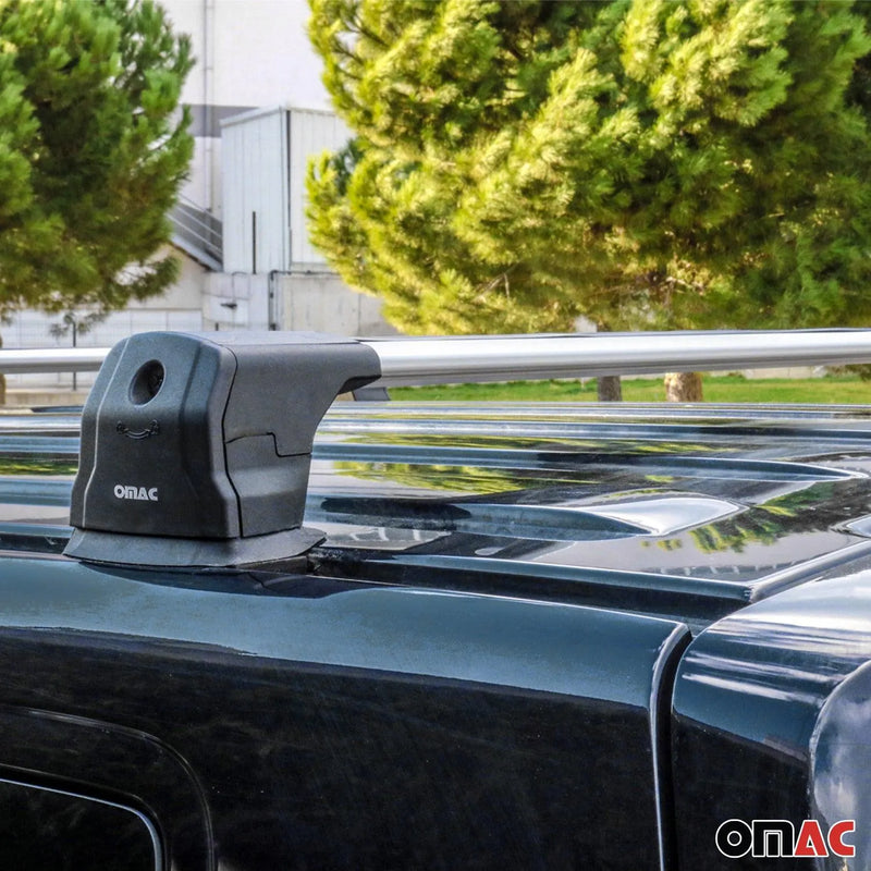 2015-2018 Chevrolet City Express Roof Rack Cross Bars 3Pcs Silver