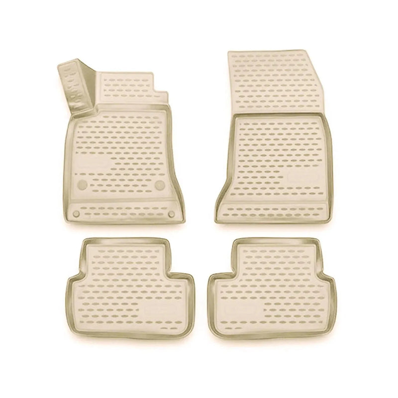 OMAC Floor Mats Liner for Mercedes GLA Class X156 2015-2019 Rubber TPE Beige 4x - OMAC USA