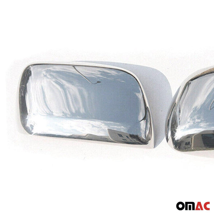 Side Mirror Cover Caps Fits Toyota Land Cruiser 2008-2021 without Signal Steel