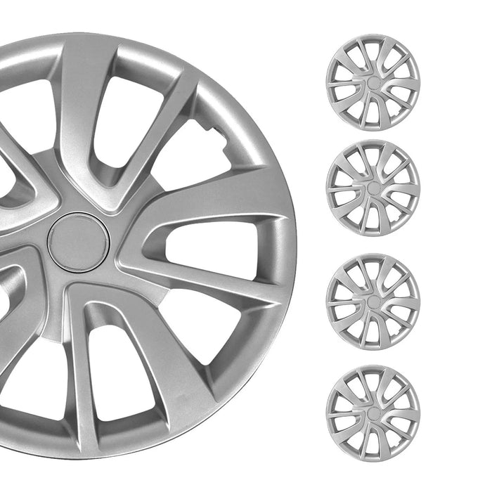 15 Inch Wheel Covers Hubcaps for Jeep Silver Gray