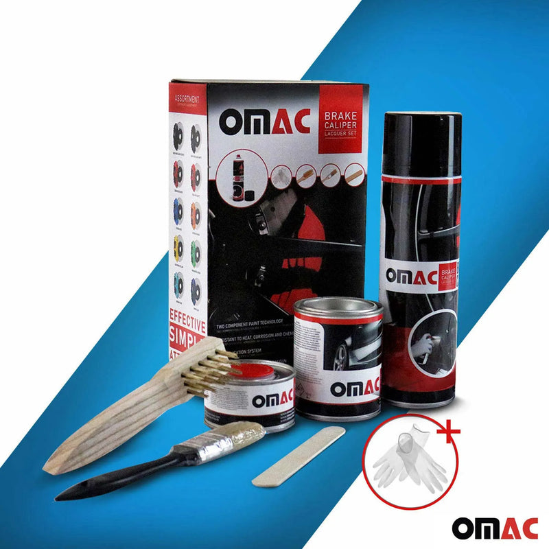 OMAC Brake Caliper Epoxy Based Car Paint Kit Florida Blue Glossy High-Temp