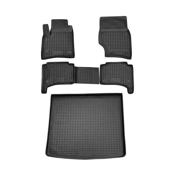 Custom Floor Mats & Cargo Liners for VW Touareg 2004-2010 Black 5 Pcs