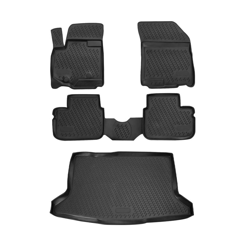 2006-2013 Suzuki SX4 S-Cross Floor Mats & Cargo Liner Full Set All Weather Black