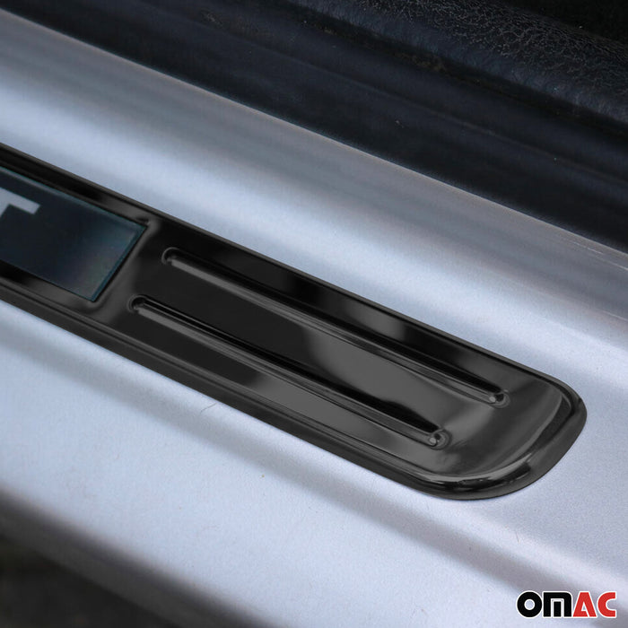 Door Sill Scuff Plate Illuminated for Volvo Sport Steel Dark 4 Pcs