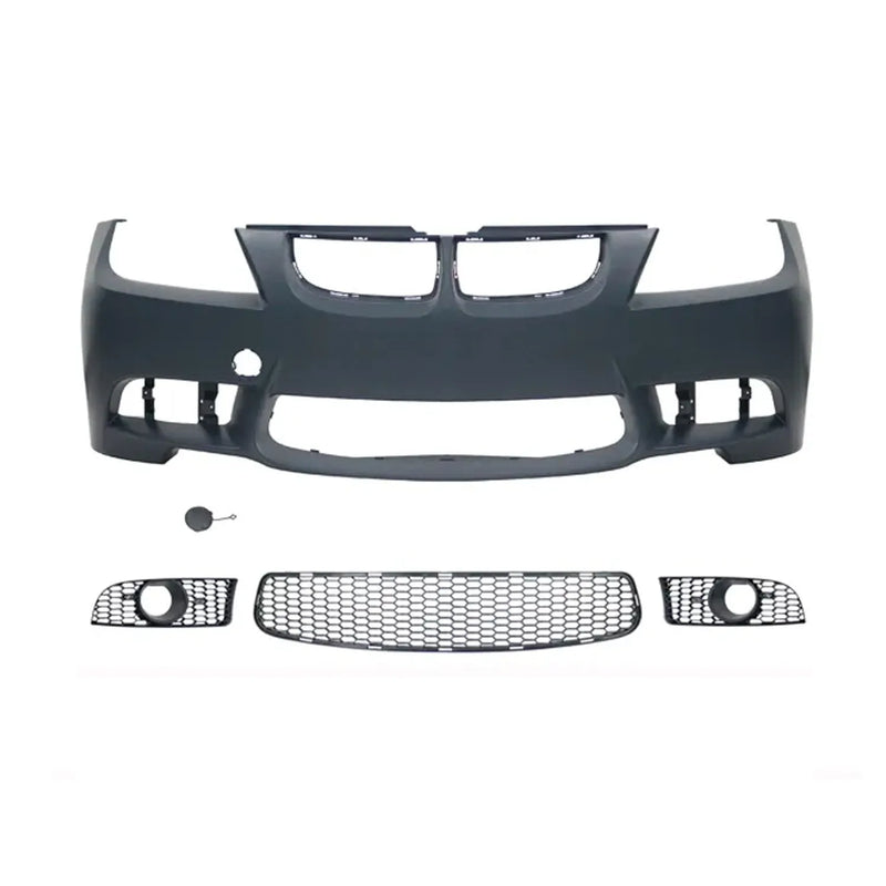 For BMW E90 2005-2008 M-Tech Style Front Bumper Kit W/Fog Light Hole Sedan Wagon