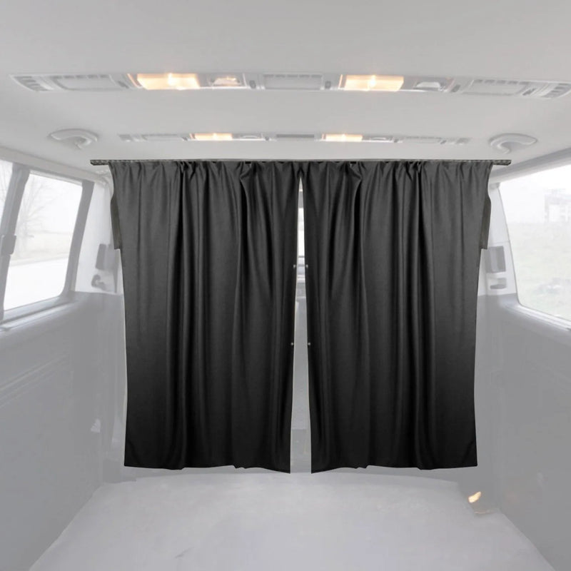 2003-2024 Mercedes Vito W639 W447 Cabin Divider Curtains Privacy Curtains Black 2 Curtains