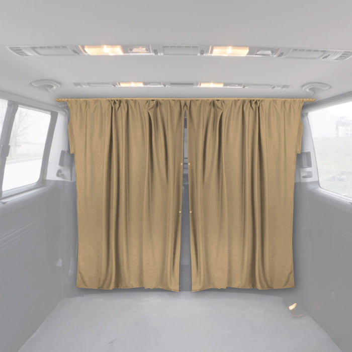 Cabin Divider Curtain Privacy Curtains fits RAM ProMaster City Beige 2 Curtains