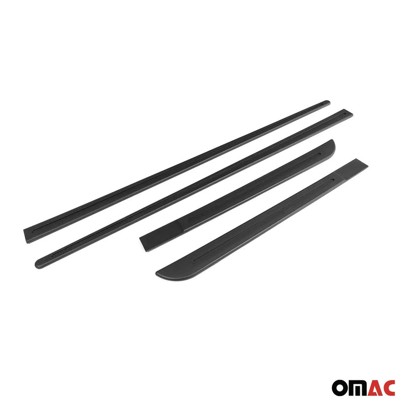 Porsche Side Door Molding Trim Skirt Garnish Black 4 Pcs