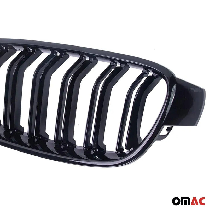 2013-2017 BMW 4 Series F32/33/36 M-Tech M-Tech Style Front Kidney Grille Gloss Black