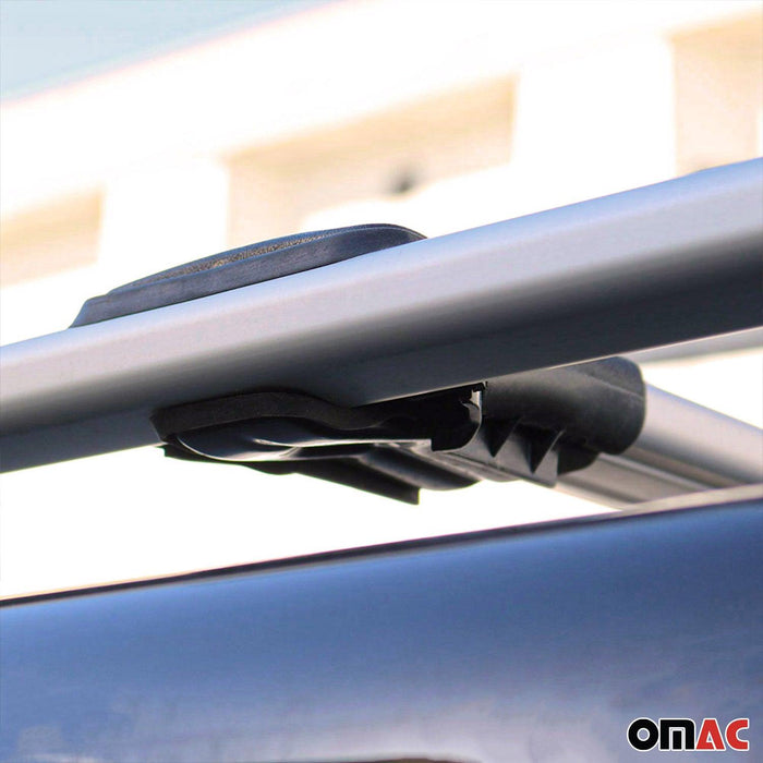 Roof Rack Cross Bars Luggage for Dacia / Renault Duster 2014-2018 Alu Gray - OMAC USA